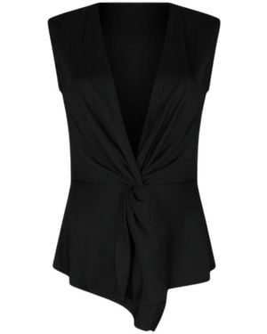 Silk95five Sleeveless Tops - Noir