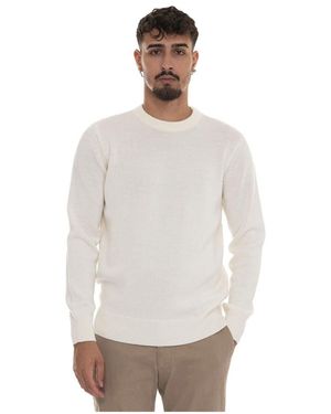 EA7 Round-Neck Knitwear - White