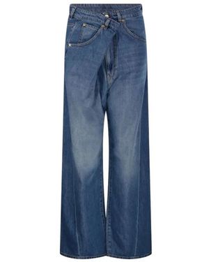 DARKPARK Ines Fold Over Tencel Denim - Blauw