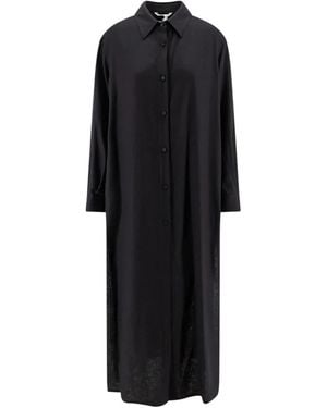 Hevò Shirt Dresses - Black