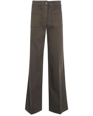 Etro Wide Broeken - Grijs