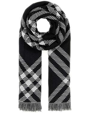Burberry Winter Scarves - Negro