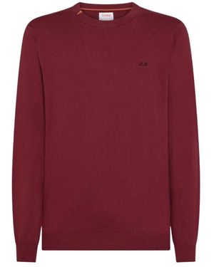 Sun 68 Bordeaux Pullover Casual Eleganz - Rot