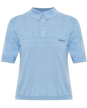 Marni V-Neck Knitwear - Blu