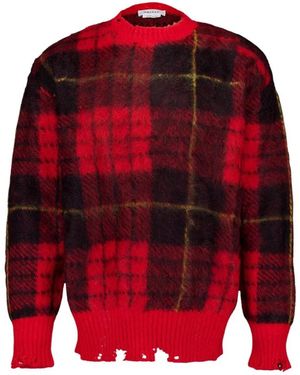 McQueen Round-Neck Knitwear - Red