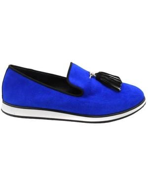 Giuseppe Zanotti Stylische Mokassins Für Männer Und Frauen - Blau
