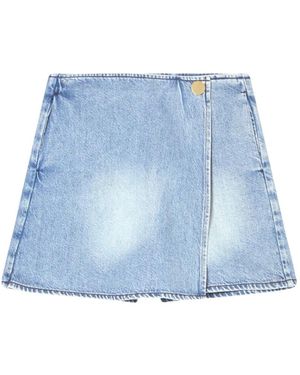ARMANI EXCHANGE Jeansshorts Mit Ausgefranstem Saum - Blau