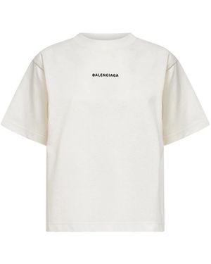 Balenciaga Back T-Shirt Medium Fit - Wit