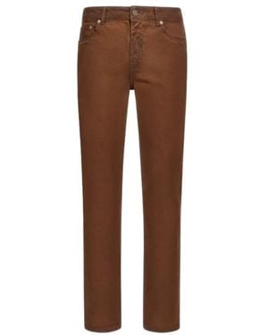Roberto Cavalli Slim-Fit Jeans - Brown