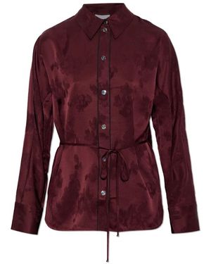 Ganni Hemdbluse Mit Blumenmuster - Lila