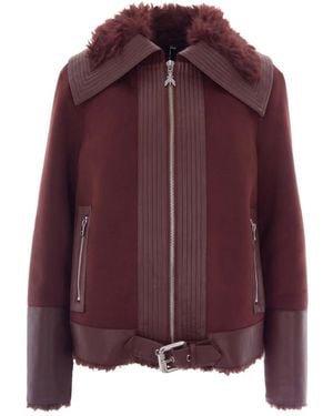 Patrizia Pepe Faux Fur & Shearling Jackets - Purple