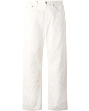 Roberto Cavalli Straight Trousers - White