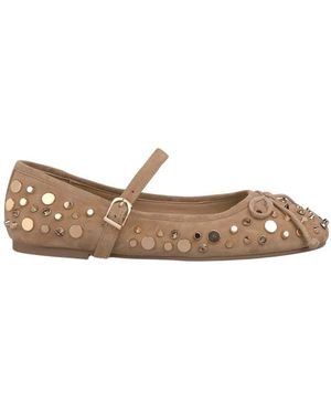 Alma En Pena. Ballerina Shoes - Natural