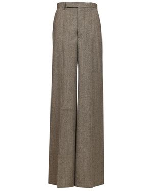 Rick Owens Wide Trousers - Marrón