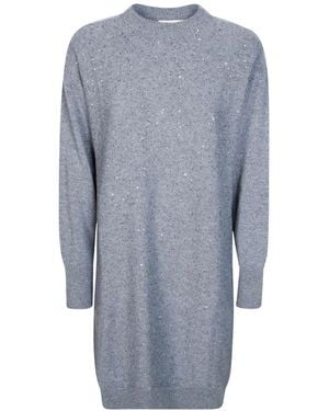 Antonelli Brema Abito Paillettes - Blauw