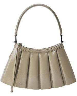 Lacoste Runway Kleine Lackleder Lenglen Tasche - Grau