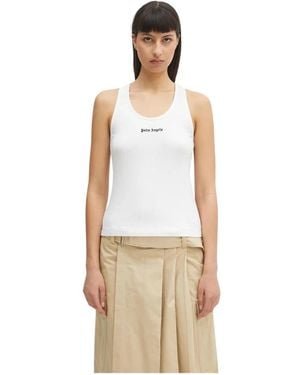 Palm Angels Sleeveless Tops - Neutro