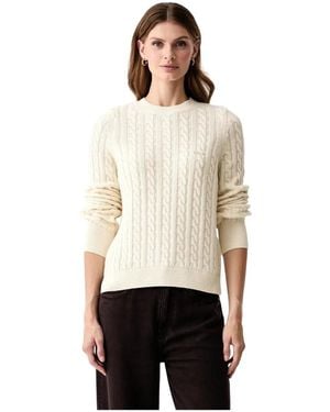 Barbour Round-Neck Knitwear - Bianco