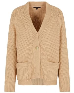 ARMANI EXCHANGE V-Hals Cardigan - Naturel