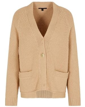 ARMANI EXCHANGE V-Hals Cardigan - Naturel