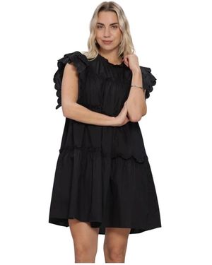 Object Objhope S/L Jurk - Zwart