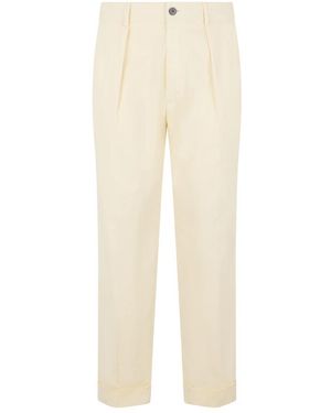 Slowear Cropped Trousers - Natural