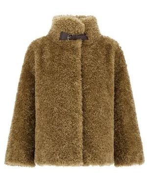 Herno Faux Fur & Shearling Jackets - Green