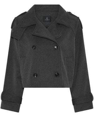 Bruuns Bazaar Double-Breasted Coats - Nero