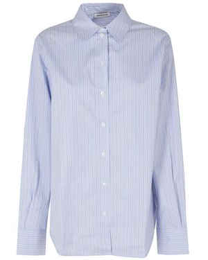 Anine Bing Overhemden ,Blauw ,Katoen Essie Shirt