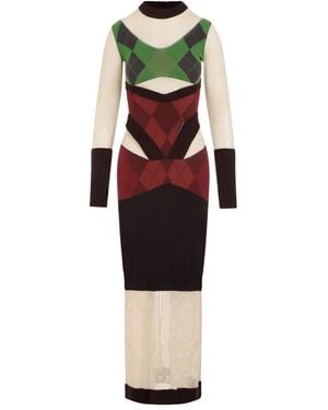 Marine Serre Knitted Dresses - Rood