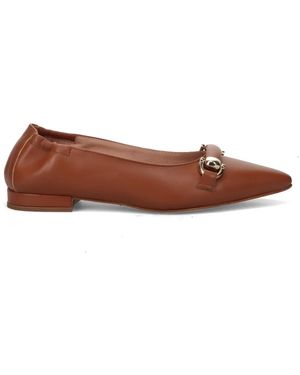 Sangiorgio Ballerina Shoes - Brown