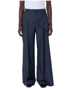 Jil Sander Wide Trousers - Blue