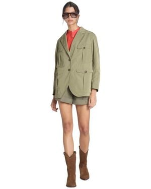 Aspesi Jassen ,Groen ,Polyester Taffeta Jacket