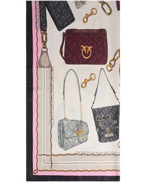 Pinko Foulard Aus Seidenmischung - Braun