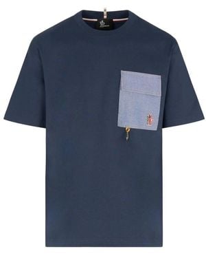 Moncler T-Shirts - Blue