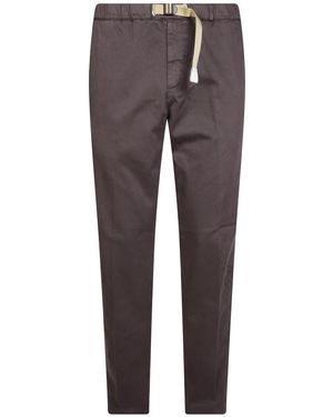 White Sand Pantalone Lungo Base Gabardina - Grijs
