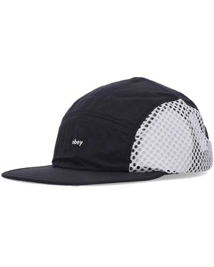 Obey Mesh Camp Cap Schwarz Multi - Blau