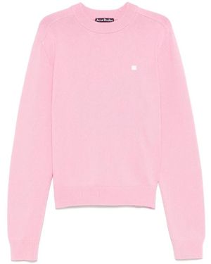 Acne Studios Round-Neck Knitwear - Pink