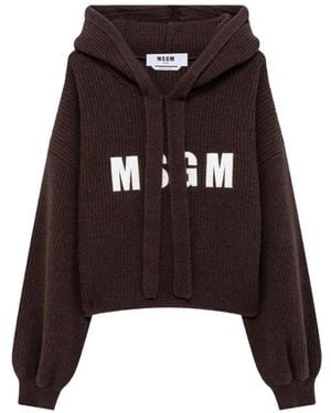 MSGM Hoodies - Marrón