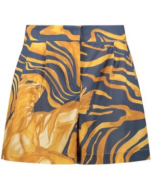 Alberta Ferretti Maßgeschneiderte Short Shorts - Mehrfarbig