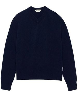 JW Anderson V-Ausschnitt Kaschmir Pullover - Blau