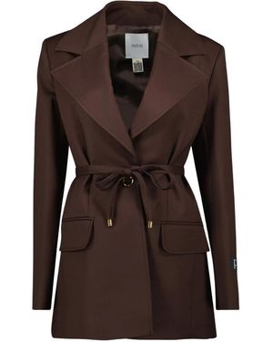 Patou Belted Coats - Brown