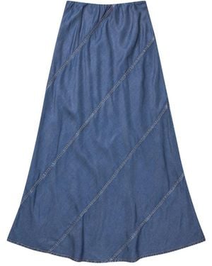 Munthe Midi Skirts - Azul