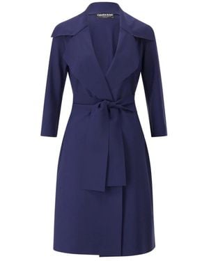 Chiara Boni Belted Coats - Blue