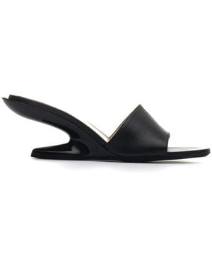 N°21 Heeled Mules - Negro