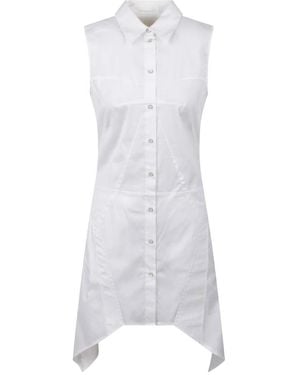 Helmut Lang Shirt Dresses - Wit