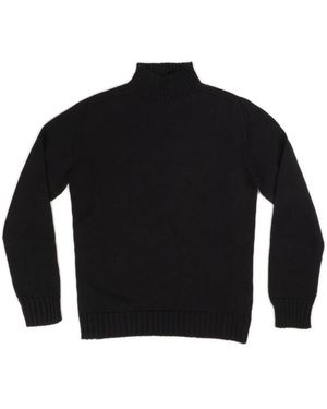Alpha Studio Merino Wol Hoodie Stijlvol Sweatshirt - Zwart