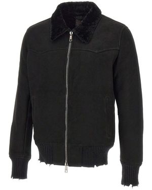 Giorgio Brato Leather Jackets - Black