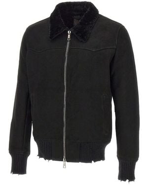 Giorgio Brato Leather Jackets - Zwart