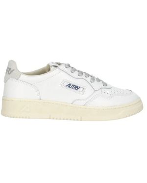 Autry Schoenen ,Wit ,Katoen Medalist Lage Sneakers